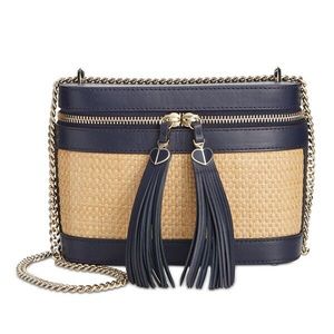 Kate Spade Rose Small Straw Convertible Crossbody